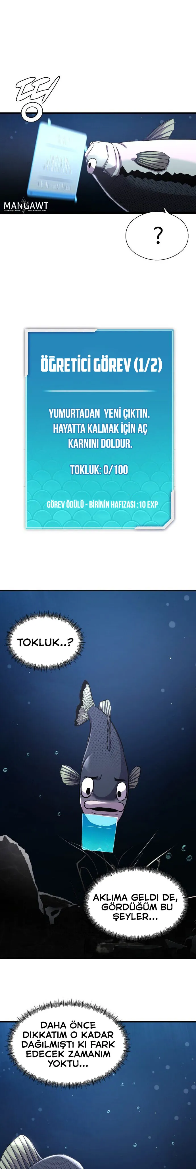 Manga Oku - Bir Balık Olarak Hayatta Kalmak Bölüm 2